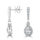 0.6tct Diamond Earring with 0.52tct Diamonds set in 950 Platinum