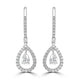 0.61tct Diamond Earring with 0.55tct Diamonds set in 950 Platinum