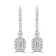 0.61tct Diamond Earring with 0.5tct Diamonds set in 950 Platinum