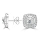 0.51tct Diamond Earring with 0.51tct Diamonds set in 950 Platinum