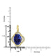 7.641ct Tanzanite Pendants with 0.14tct Diamond set in 18K Yellow Gold