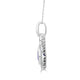 2.27ct Tanzanite Pendant with 0.38tct Diamonds set in 14K White Gold