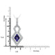 2.27ct Tanzanite Pendant with 0.38tct Diamonds set in 14K White Gold