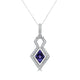 2.27ct Tanzanite Pendant with 0.38tct Diamonds set in 14K White Gold