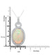 9.22ct Opal Pendant with 0.81tct Diamonds set in 14K White Gold