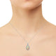 9.22ct Opal Pendant with 0.81tct Diamonds set in 14K White Gold