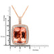 29.56ct Morganite Pendant with 1.14tct Diamonds set in 14K Two Tone Gold