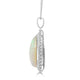 16.04ct Opal Pendant with 1.12tct Diamonds set in 14K White Gold