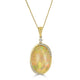 11.65ct Opal Pendant with 0.18tct diamonds set in 14K yellow gold