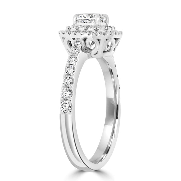 0.51ct Diamond Ring with 0.52tct Diamonds set in 950 Platinum