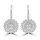 0.66tct Diamond Earring with 0.89tct Diamonds set in 18K White Gold