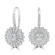 0.66tct Diamond Earring with 0.89tct Diamonds set in 18K White Gold