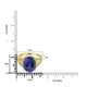 6.774ct Tanzanite Rings with 0.198tct Diamond set in 18K Yellow Gold