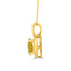 2.86ct Sphene Pendant with 0.16tct Diamonds set in 14K Yellow Gold