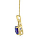 1.81ct Tanzanite Pendant with 0.15tct diamonds set in 14K yellow gold