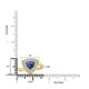 1.22ct Tanzanite Rings with 0.3tct Diamond set in 14K Yellow Gold