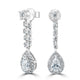 0.6ct Diamond Earring with 0.44ct Diamonds set in Platinum 950