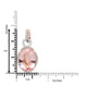 10.95ct Morganite Pendant with 0.67ct Diamonds set in 14K Two Tone