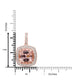 8.73ct Morganite Pendant with 0.49ct Diamonds set in 14K Rose Gold