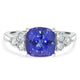 3.05ct Tanzanite Ring with 0.37ct Diamonds set in Platinum 950