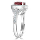 2.39ct Tourmaline Ring with 0.35ct Diamonds set in 14K White Gold