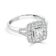 0.49Tct Diamond Ring With 0.48Tct Diamonds Set In 14Kt White Gold