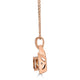 2.20ct Morganite Pendant with 0.39tct diamonds set in 18K rose gold