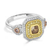 0.51tct Brown Diamond Ring with 0.52tct Diamonds set in 14K Two Tone Gold