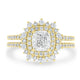 1.04ct Diamond  Rings with 0.63tct Diamond set in 18K Yellow Gold