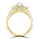 1.04ct Diamond  Rings with 0.63tct Diamond set in 18K Yellow Gold