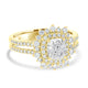 1.04ct Diamond  Rings with 0.63tct Diamond set in 18K Yellow Gold