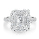 1.05ct Diamond  Rings with 0.76tct Diamond set in 18K White Gold