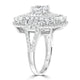 1ct Diamond  Rings with 2.24tct Diamond set in 18K White Gold