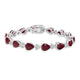 18.12tct Ruby Bracelet with 0.67tct Diamonds set in 14K White Gold