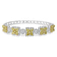 4.33tct Yellow Diamond Bangle with 1.77tct Diamonds set in 18K Two Tone Gold