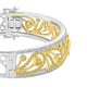 1.3tct Yellow Diamond Bangle with 2.76tct Diamonds set in 18K Two Tone Gold