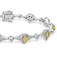 14.86tct Yellow Diamond Bracelet with 3.68tct Diamonds set in 18KW/22KY 18KW/22KY