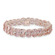 37.44tct Morganite Bracelet with 1.46tct Diamonds set in 14K Rose Gold