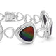 12.96tct Ammolite Bracelets with 0.47tct Diamond set in 14K White Gold