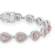 1.11tct Pink Diamond Bracelet with 3.18tct Diamonds set in 14K Two Tone Gold