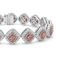 1.04tct Diamond Bracelets with 5.6tct Diamond set in 14K White Gold