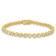 9.53tct Diamond Bracelet set in 14K Yellow Gold