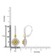 0.39tct Yellow Diamond Earring with 0.7tct Diamonds set in 18KW & 22KY Two Tone Gold