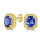 6.48tct Tanzanite Earring with 0.35tct Diamonds set in 14K Yellow Gold