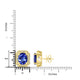 6.48tct Tanzanite Earring with 0.35tct Diamonds set in 14K Yellow Gold