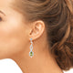 5.45tct Sphene Earring with 1.45tct Diamonds set in 14K White Gold