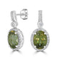 5.6tct Sphene Earring with 0.47tct Diamonds set in 14K White Gold