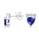 3.52tct Tanzanite Earring with 0.19tct Diamonds set in 18K White Gold