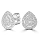 1.35tct Diamond Earring with -tct -s set in 18K White Gold