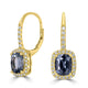 2.73tct Spinel Earring with 0.27tct Diamonds set in 14K Yellow Gold